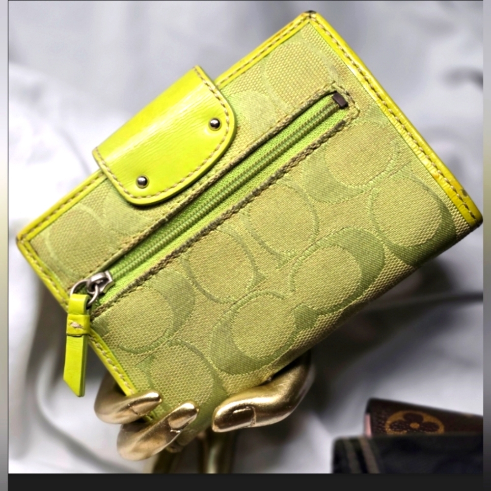 Coach Green Bifold Wallet